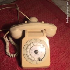 Teléfonos: ANTIGUO TELEFONO DE RULETA DE LOS AÑOS 60 COLOR BEIX FRANCÉS. Lote 213585463