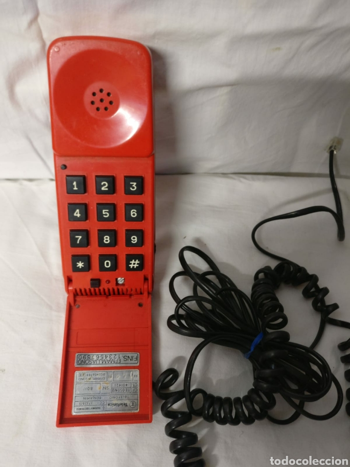 Tel&eacute;fonos: Tel&eacute;fono Telyco Benjam&iacute;n Rojo 1970s - Foto 3