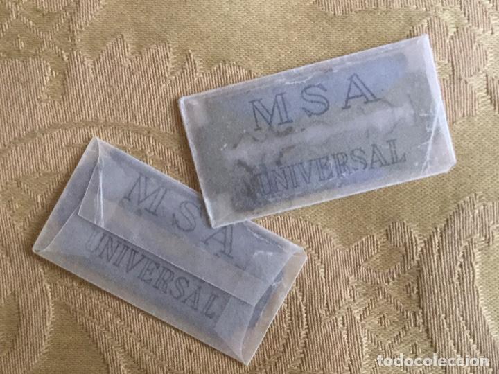 Antig&uuml;edades: 2 CUCHILLAS AFEITAR MSA UNIVERSAL - Foto 2