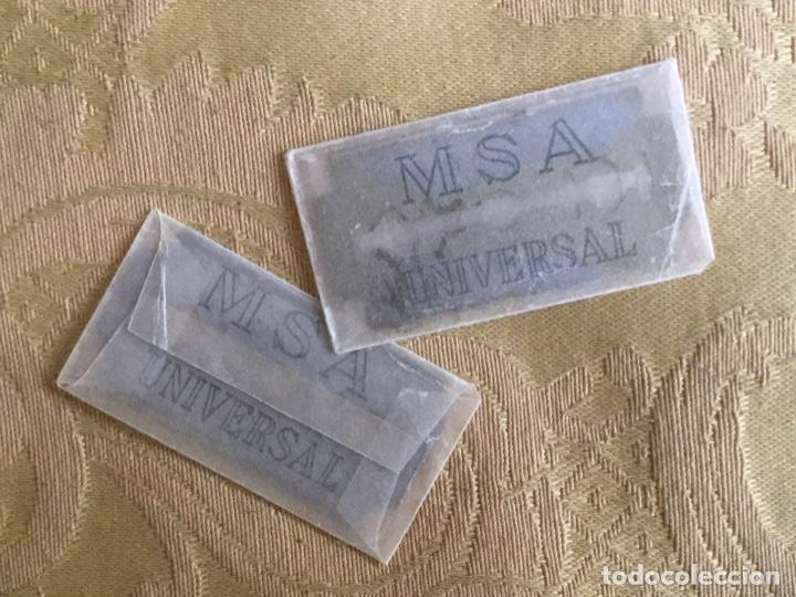 Antig&uuml;edades: 2 CUCHILLAS AFEITAR MSA UNIVERSAL - Foto 3