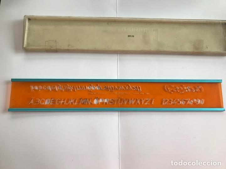 Antigüedades: Plantilla de dibujo 201/10 original - Standardgraph Feder pen 510