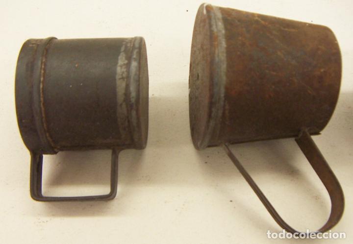 Antig&uuml;edades: 3 antiguos recipientes para medidas - Foto 3