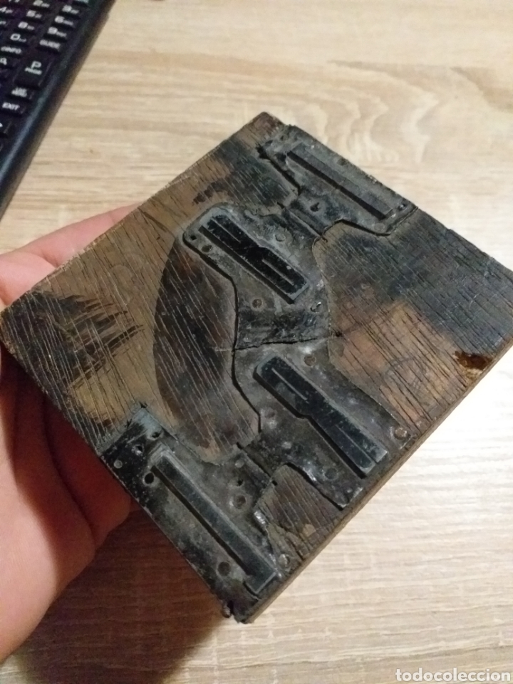 Antig&uuml;edades: CREO ANTIGUO SELLO DE IMPRENTA - Foto 2
