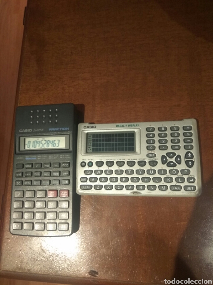 Antig&uuml;edades: Calculadora cientifica casio fracti&oacute;n y agenda personal Casio. - Foto 3