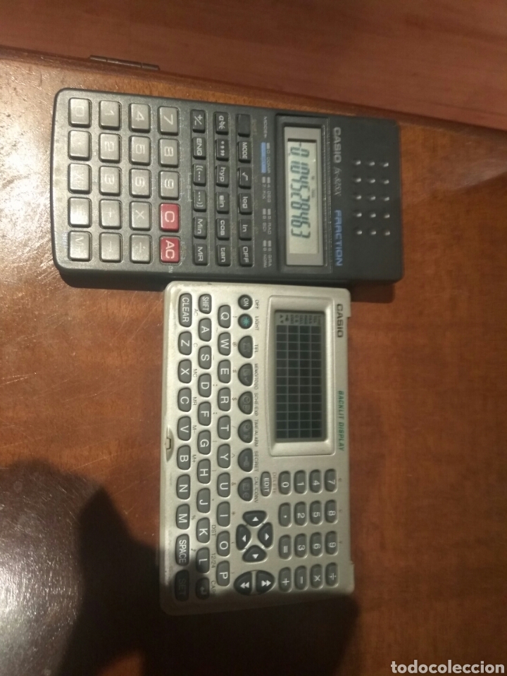 Antig&uuml;edades: Calculadora cientifica casio fracti&oacute;n y agenda personal Casio. - Foto 5