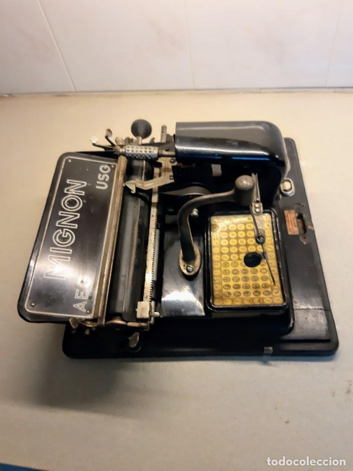 Antig&uuml;edades: MAQUINA ESCRIBIR MIGNON 4 CON CAJA - Foto 2