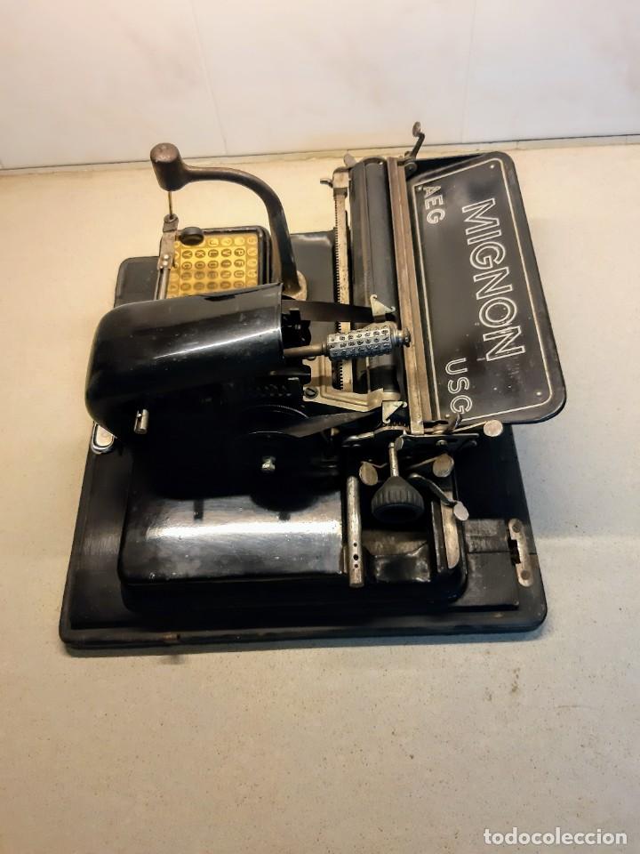 Antig&uuml;edades: MAQUINA ESCRIBIR MIGNON 4 CON CAJA - Foto 3