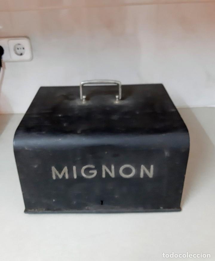 Antig&uuml;edades: MAQUINA ESCRIBIR MIGNON 4 CON CAJA - Foto 4