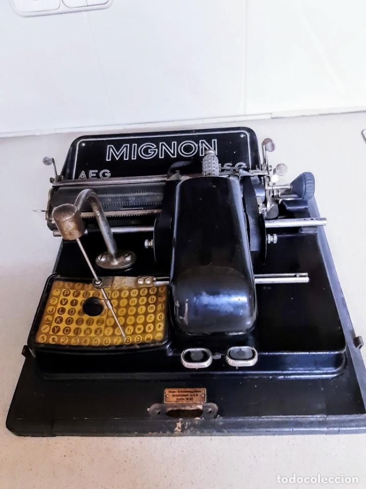 Antig&uuml;edades: MAQUINA ESCRIBIR MIGNON 4 CON CAJA - Foto 5