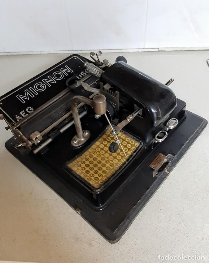 Antig&uuml;edades: MAQUINA ESCRIBIR MIGNON 4 CON CAJA - Foto 6