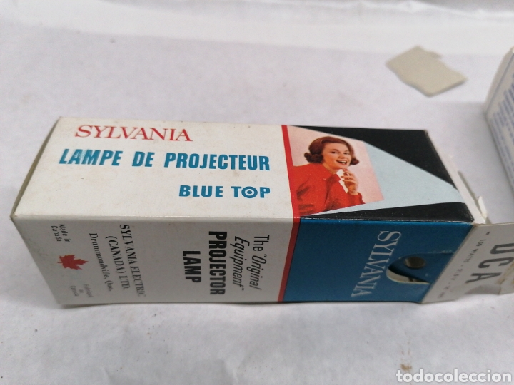 Antig&uuml;edades: L&aacute;mpara Sylvania con su caja - Foto 4