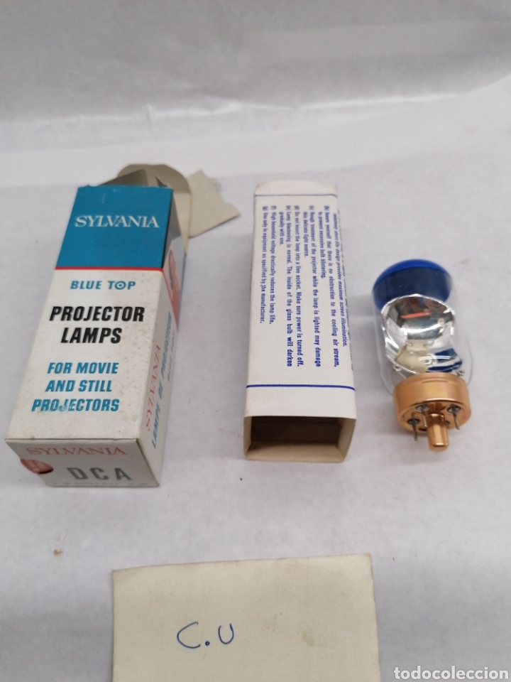 Antig&uuml;edades: L&aacute;mpara Sylvania con su caja - Foto 1