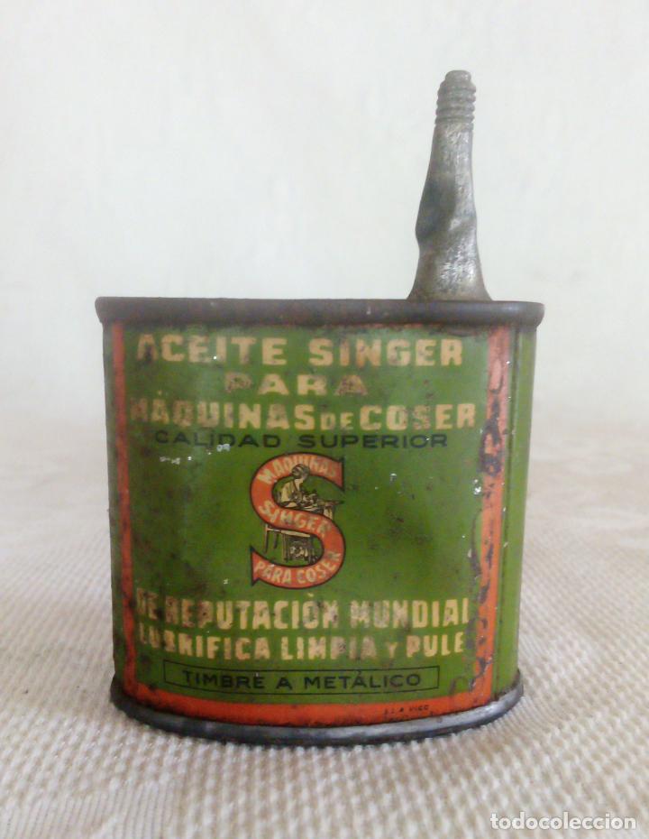 lata de aceite singer para máquinas de coser (v - Compra venta en  todocoleccion