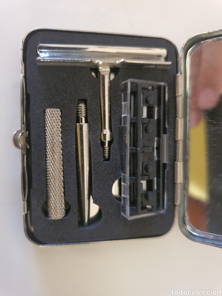 Antig&uuml;edades: cajita kit de barbero antigua . - Foto 2