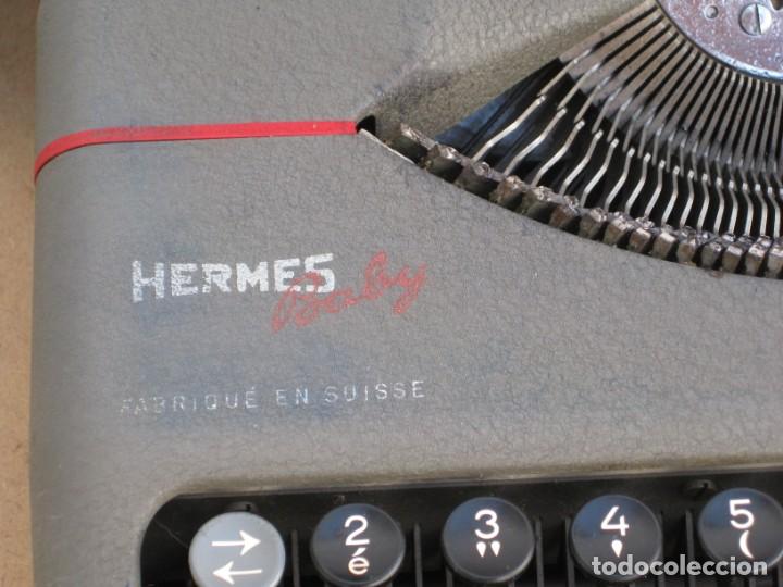 Antigüedades: Maquina escribir antigua. Hermes Baby. Suisse. - Foto 6 - 215985987