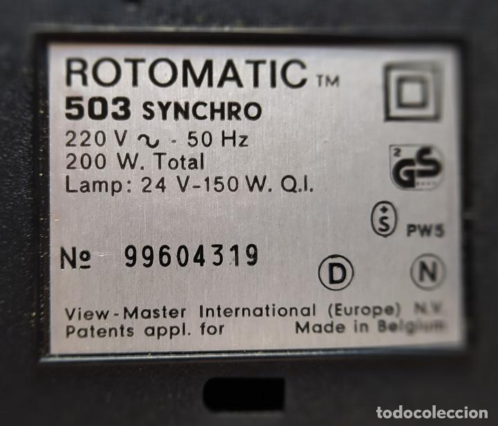 Antig&uuml;edades: PROYECTOR DE DIAPOSITIVAS ROTOMATIC 503 SYNCHRO - Foto 9