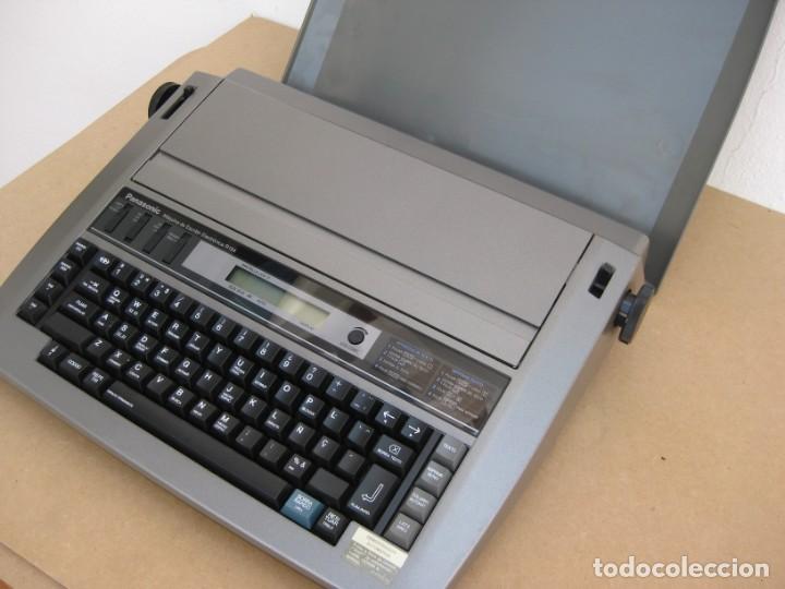 Antigüedades: Maquina electronica de escribir Panasonic R194 - Foto 8 - 217531693