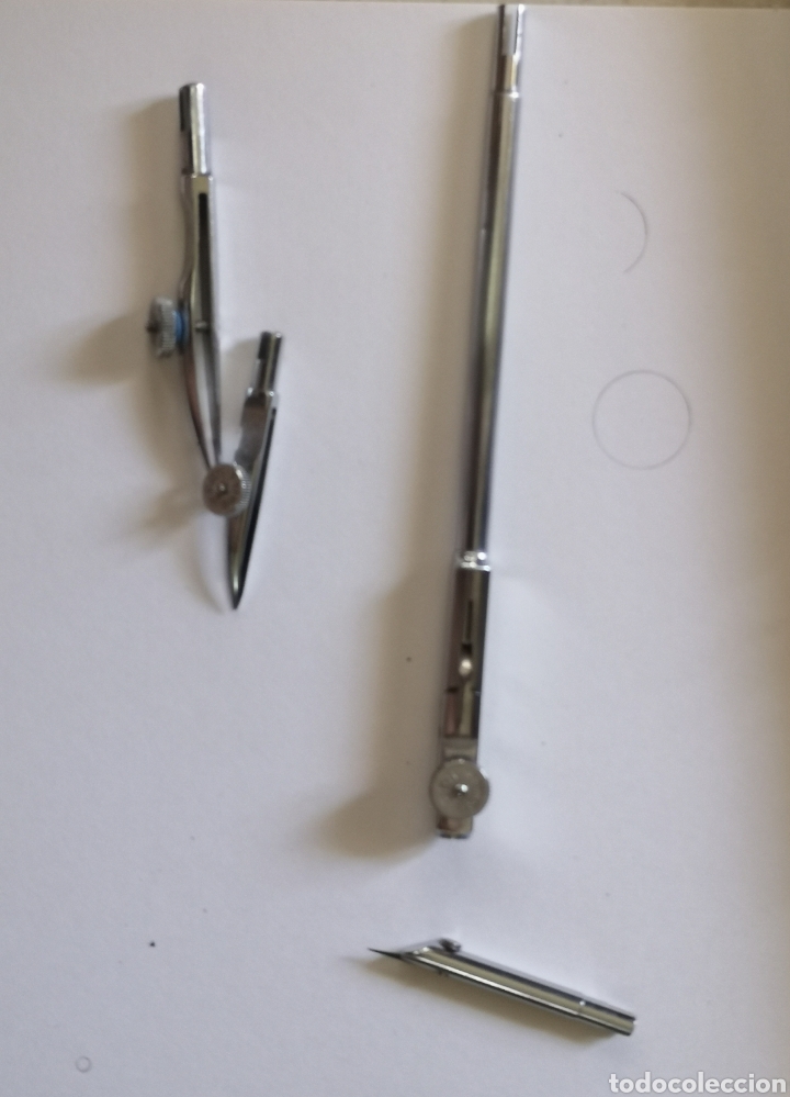 Antig&uuml;edades: Estuche de compases Kern Aarau compas. Del 1950 - Foto 6