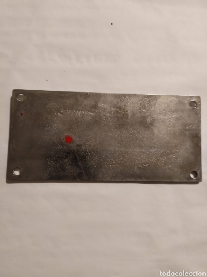 Antig&uuml;edades: PLACA DE METAL DE UNIVERSAL DE EXTINTORES ( UNIX) - Foto 4