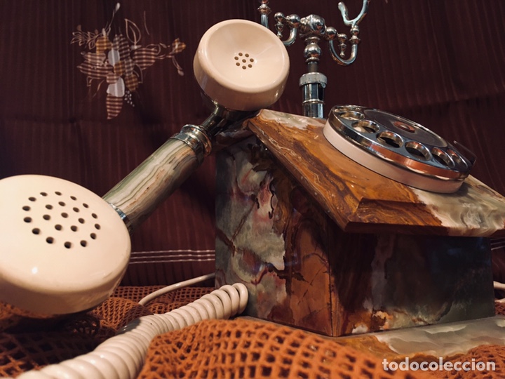 Tel&eacute;fonos: Tel&eacute;fono de m&aacute;rmol rojizo - Foto 1