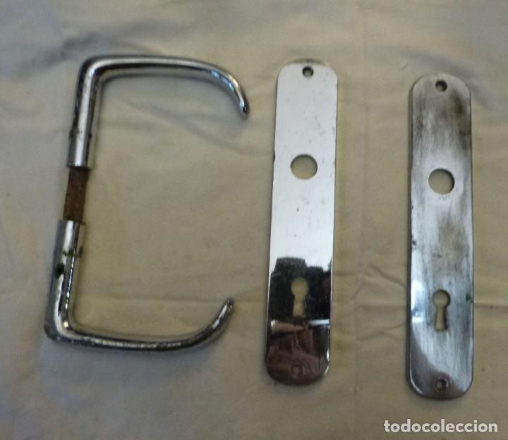 Antig&uuml;edades: MANILLAS PUERTA BARCO CON CERRADURA - Foto 6