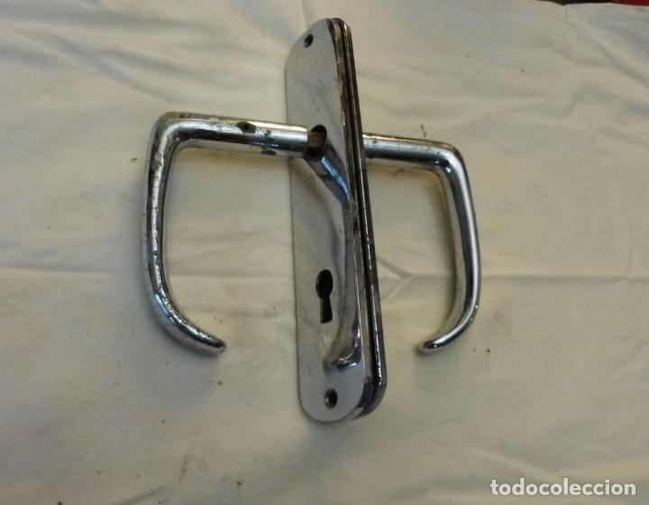 Antig&uuml;edades: MANILLAS PUERTA BARCO CON CERRADURA - Foto 7