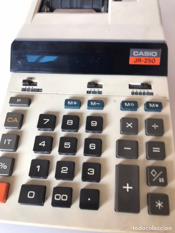 Antig&uuml;edades: CALCULADORA CASIO MEDELO JR-250 - Foto 3