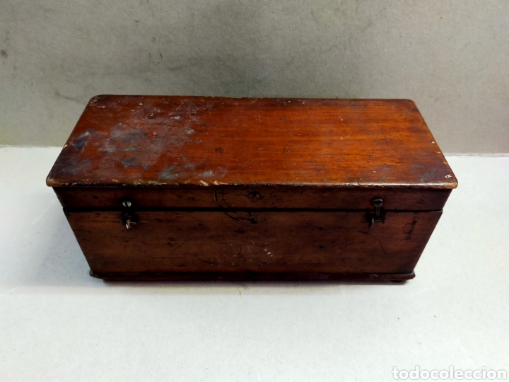 Antig&uuml;edades: VOLTIMETRO AMPERIMETRO EN CAJA DE MADERA DE CAOBA, - Foto 3