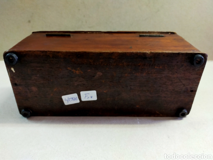 Antig&uuml;edades: VOLTIMETRO AMPERIMETRO EN CAJA DE MADERA DE CAOBA, - Foto 9