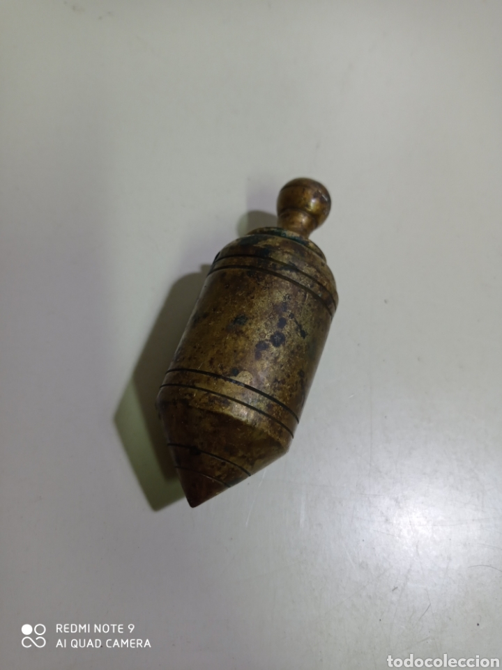 antigua plomada de albañil, de bronce. albañile - Compra venta en  todocoleccion