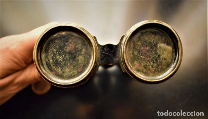 Antigüedades: Binoculares antiguos de metal - Foto 5 - 218680442