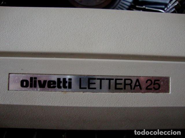 Antig&uuml;edades: MAQUINA DE ESCRIBIR OLIVETTI LETTERA 25 - Foto 4