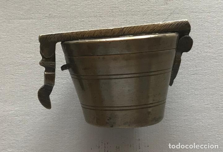 Antigüedades: Ponderal de vasos anidados. Incompleto. Peso farmacéutico Austria, de 1848 - Foto 10 - 219429376