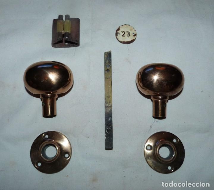 pomo puerta exterior vintage - Compra venta en todocoleccion