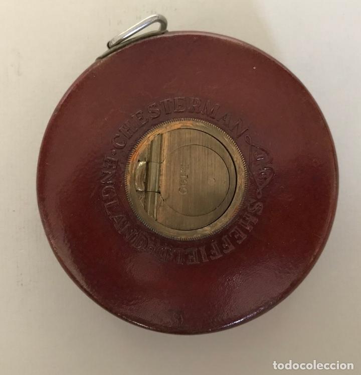 Antig&uuml;edades: Cinta de medir inglesa de 1930. Chesterman & Sheffield - Foto 5
