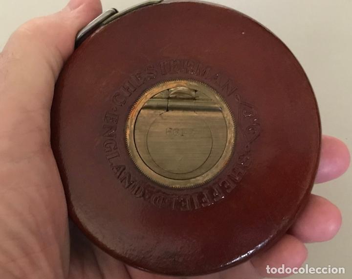 Antig&uuml;edades: Cinta de medir inglesa de 1930. Chesterman & Sheffield - Foto 12
