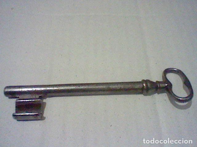 Antig&uuml;edades: LLAVE HIERRO MACIZA 13 CMS LARGO LEER ORIGINAL VSADA - Foto 1