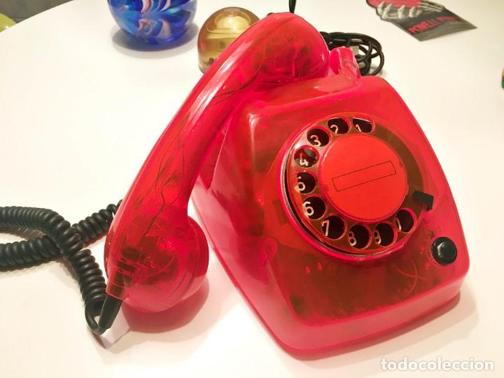 Tel&eacute;fonos: TELEFONO SOBREMESA ERICSSON TRANSPARENTE NARANJA - Foto 3