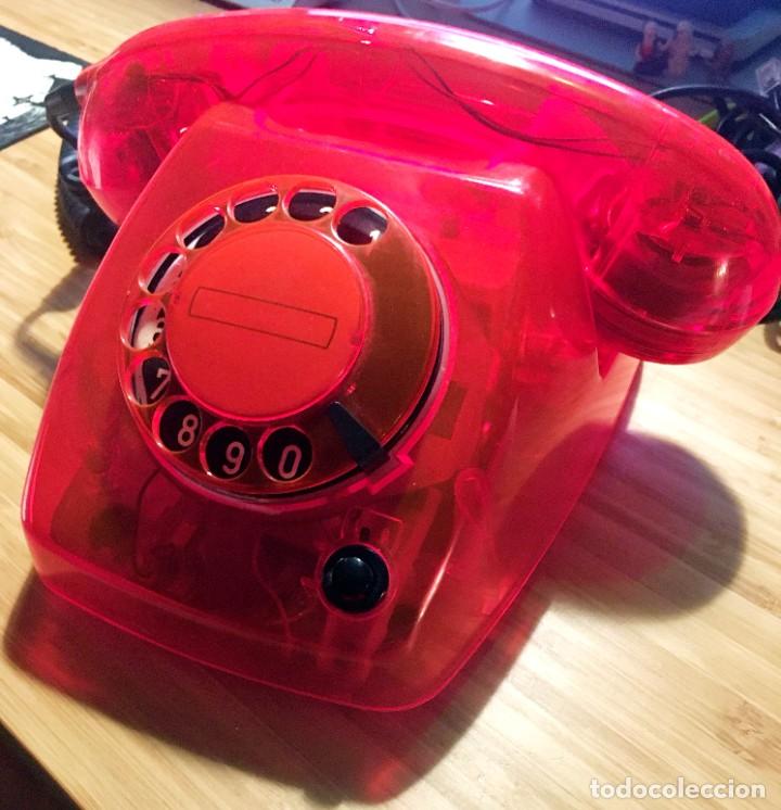 Tel&eacute;fonos: TELEFONO SOBREMESA ERICSSON TRANSPARENTE NARANJA - Foto 6