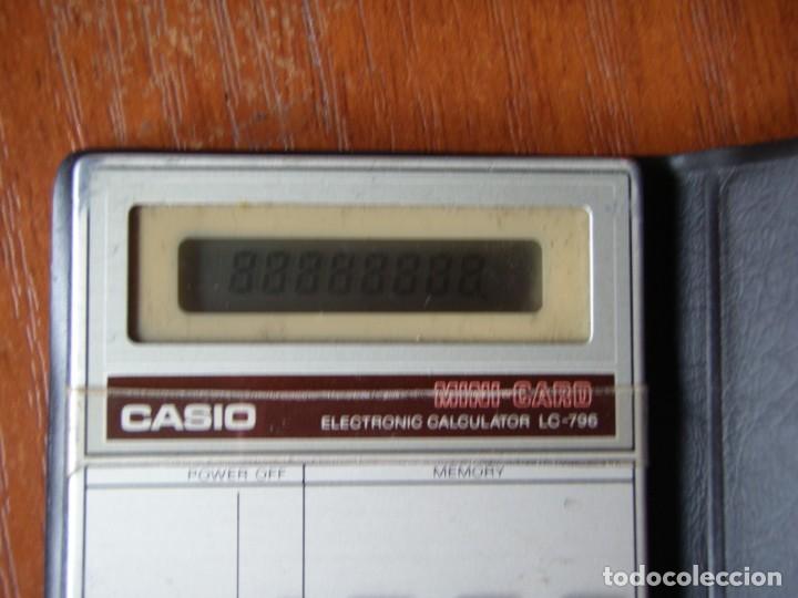 Antig&uuml;edades: CALCULADORA CASIO LC796 LC-796 FUNCIONANDO - Foto 2