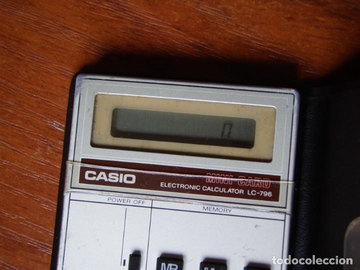 Antig&uuml;edades: CALCULADORA CASIO LC796 LC-796 FUNCIONANDO - Foto 6