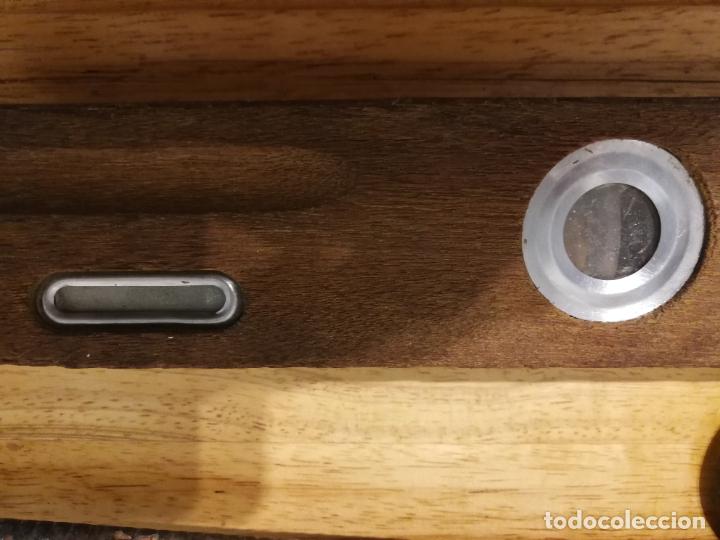 Antig&uuml;edades: Nivel de madera medida 35 cm - Foto 5
