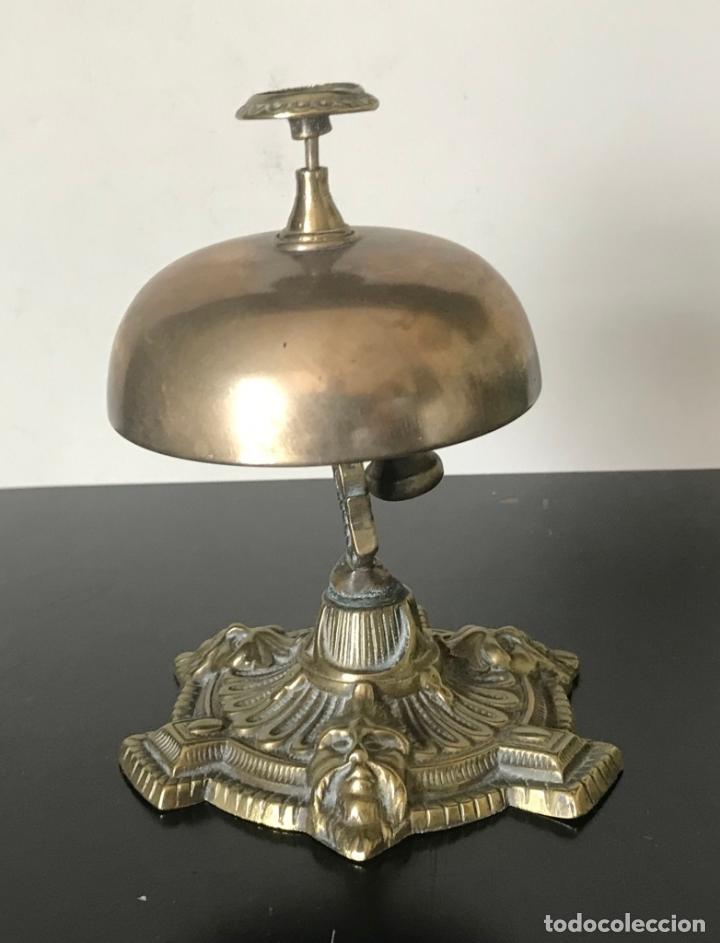 Antig&uuml;edades: Timbre de mesa ingl&eacute;s de recepci&oacute;n o casa de la d&eacute;cada de 1880. - Foto 2