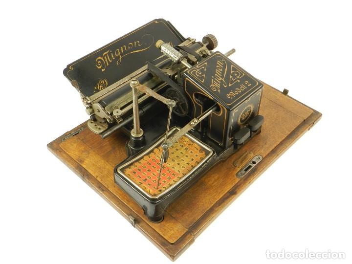 MAQUINA DE ESCRIBIR MIGNON Nº2 1905 TYPEWRITER SCHREIBMASCHINE MACHINE ECRIRE (Antigüedades - Técnicas - Máquinas de Escribir Antiguas - Mignon)