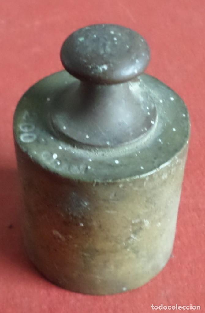 Antig&uuml;edades: Pesa bronce 200 gr. -- 200 gram - Foto 2