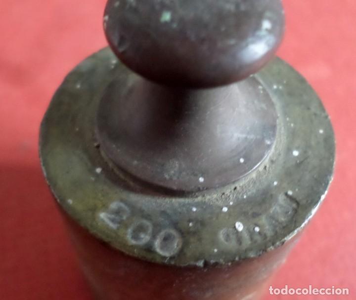 Antig&uuml;edades: Pesa bronce 200 gr. -- 200 gram - Foto 4