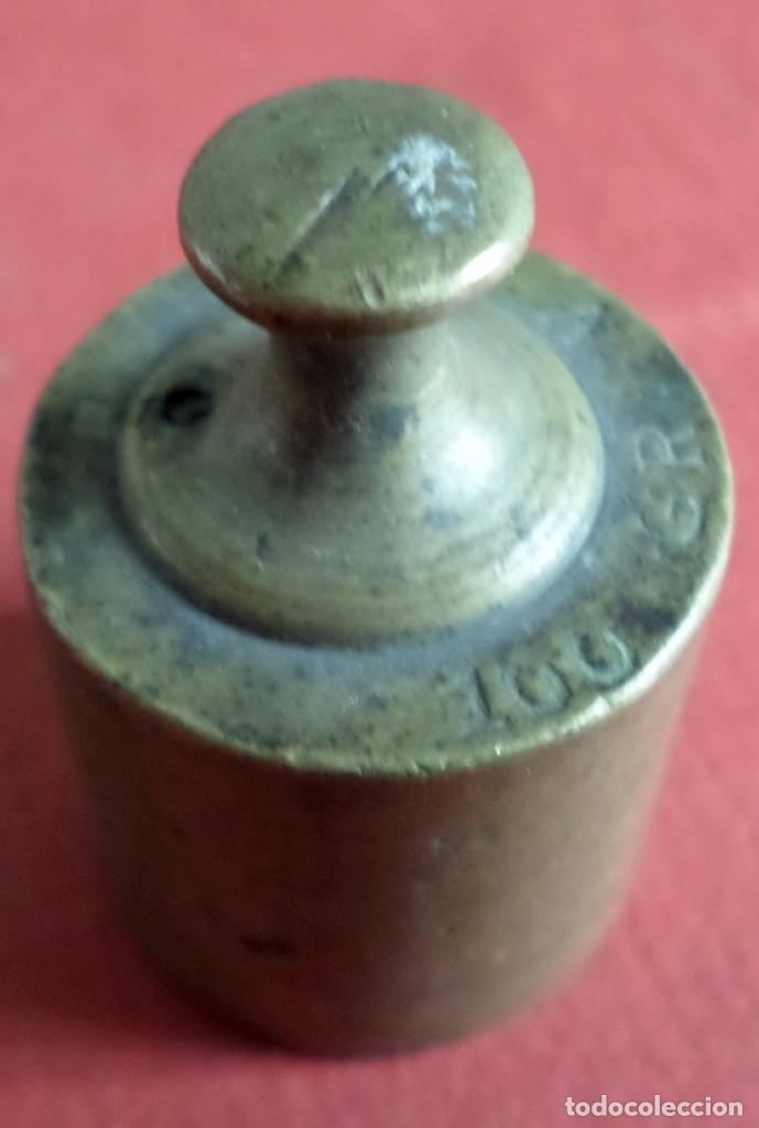 Antig&uuml;edades: Pesa bronce 100 gr. --- 100 GR &ndash; VL y cu&ntilde;o - Foto 5