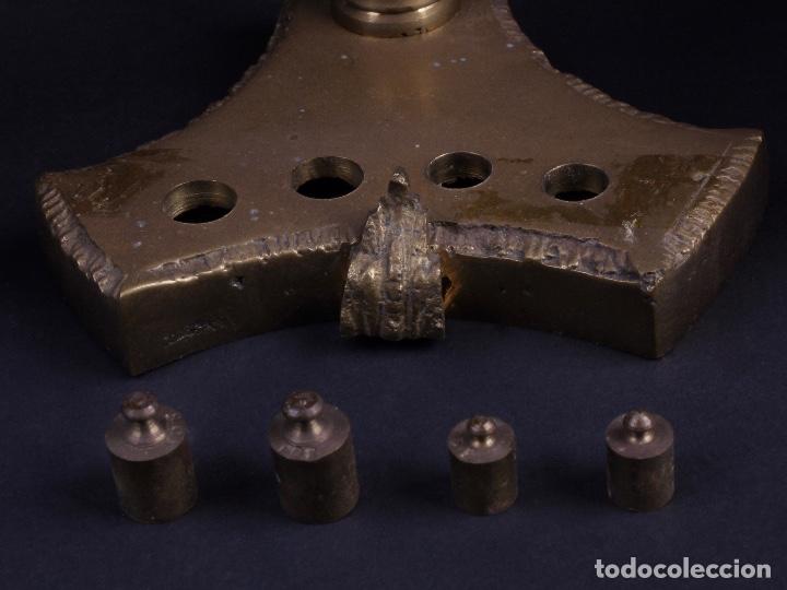 Antig&uuml;edades: BALANZA DE BRONCE ANTIGUA - Foto 8