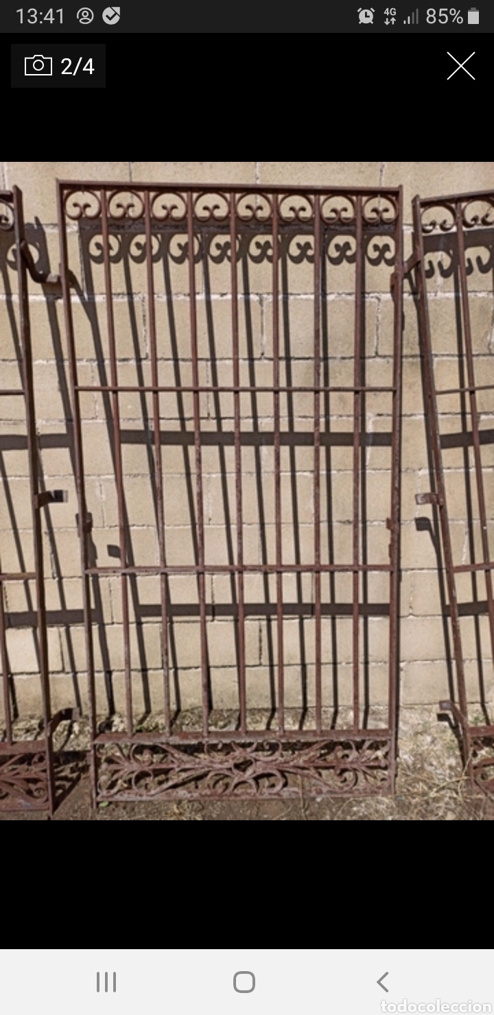 Antig&uuml;edades: 2 Rejas de hierro 2m x 1m - Foto 1