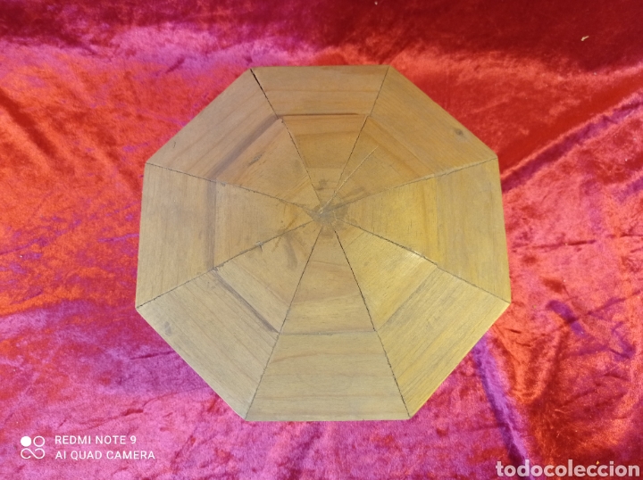 Antig&uuml;edades: Molde octagonal de madera para la fabricar de soperas. Compuesto de 2 piezas. - Foto 2